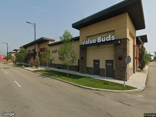 Street view for Value Buds Southpointe, 101-9310 Southfort Dr., Fort Saskatchewan AB