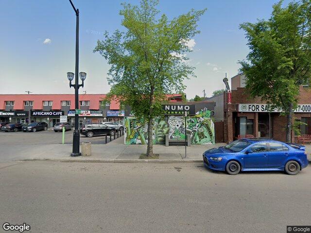 Street view for NUMO Cannabis Alberta Ave, 11733 95 St. NW, Edmonton AB