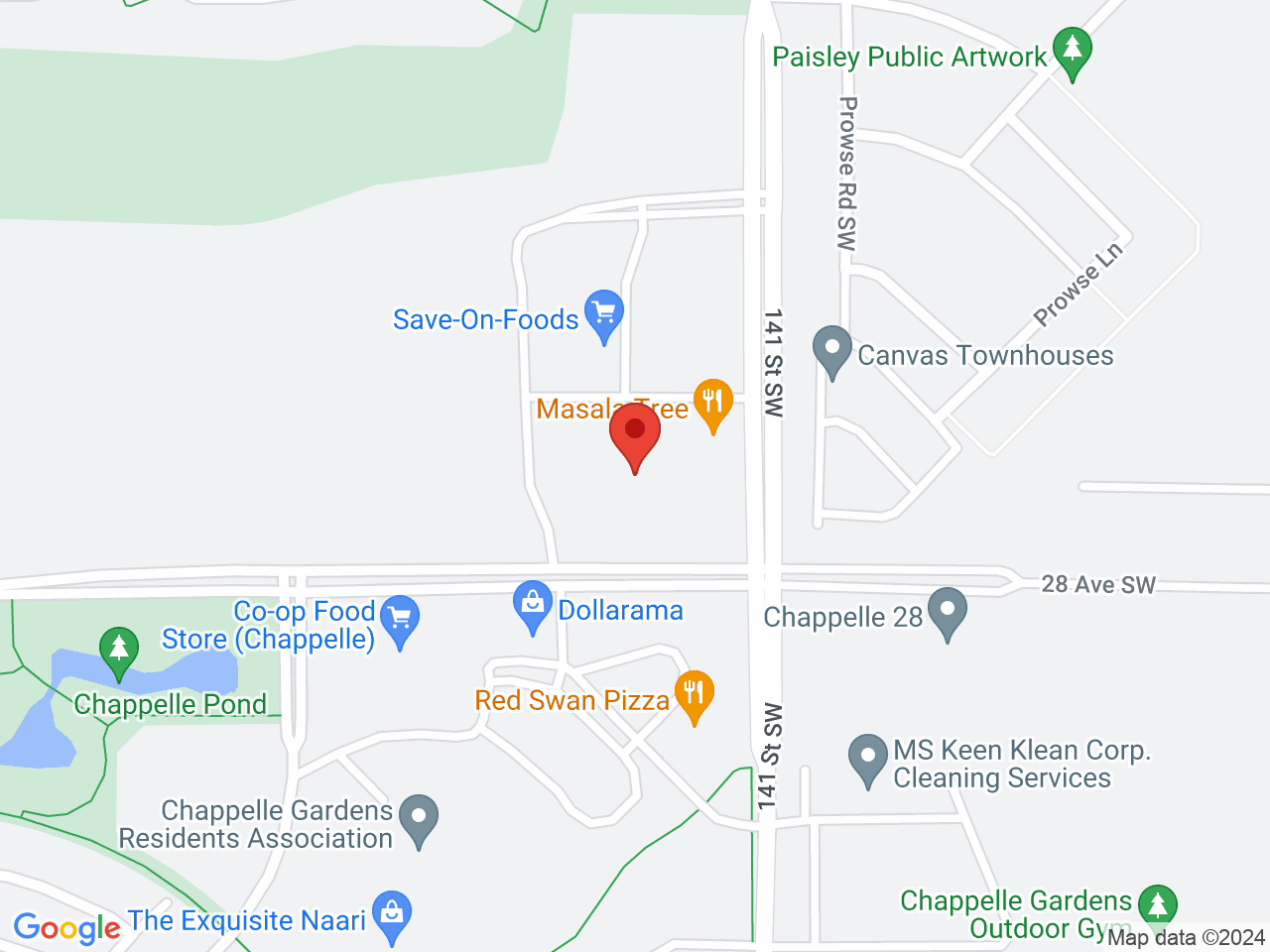 Street map for Plantlife Jagare Ridge, 14130 28 Ave. SW, Edmonton AB