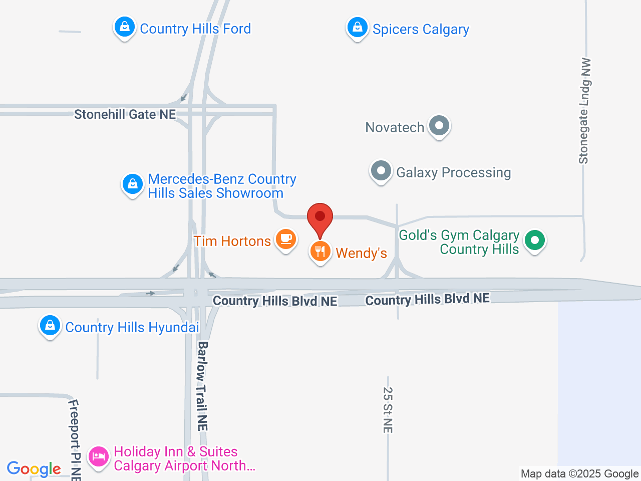 Street map for Spiritleaf Stonegate, 408-2550 Country Hills Blvd. NE, Calgary AB