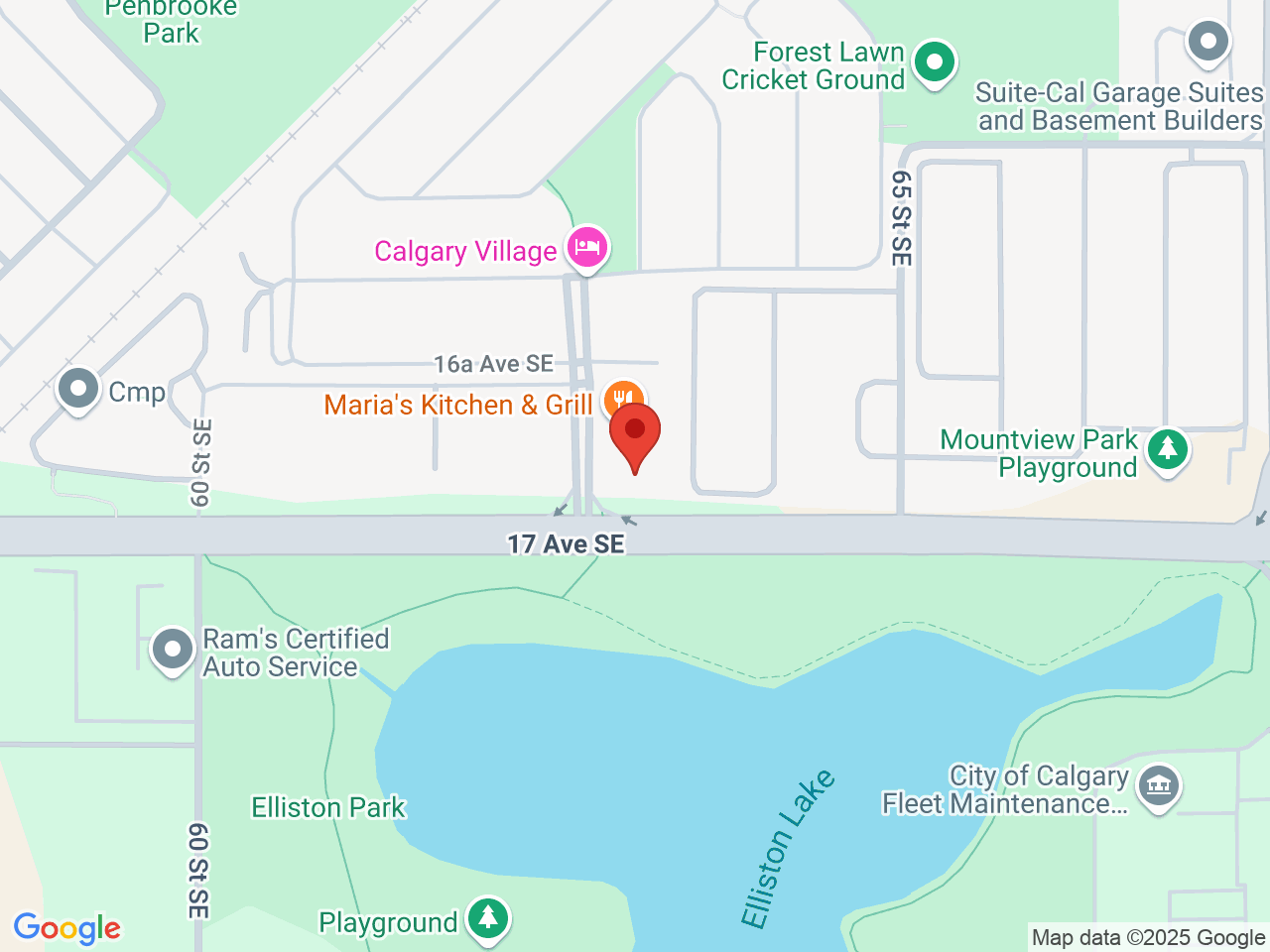 Street map for Bud Mart Cannabis Penbrooke, 1704 61 St. SE, Calgary AB