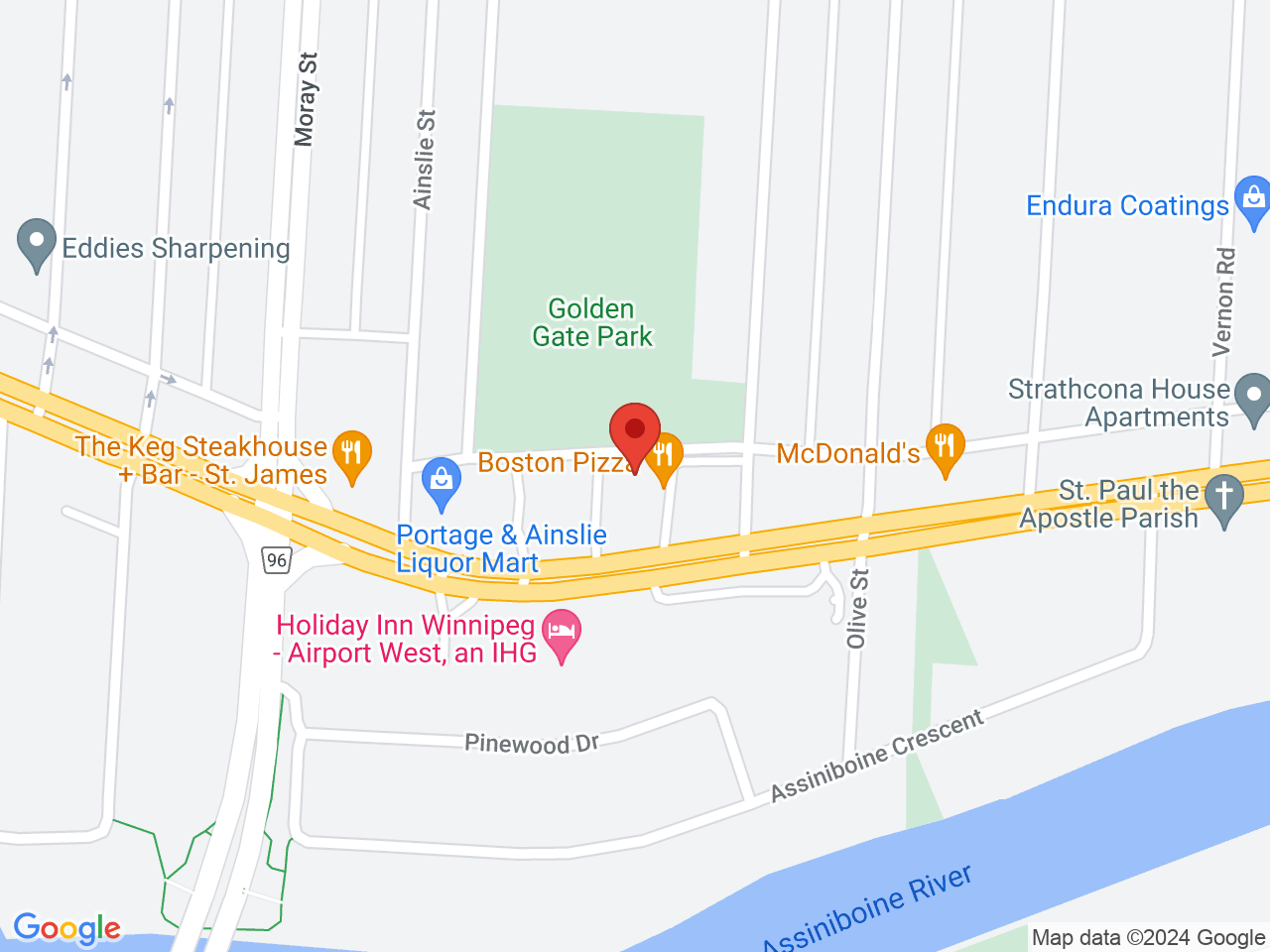Street map for Star Buds Cannabis Portage, 2519 Portage Ave., Winnipeg MB