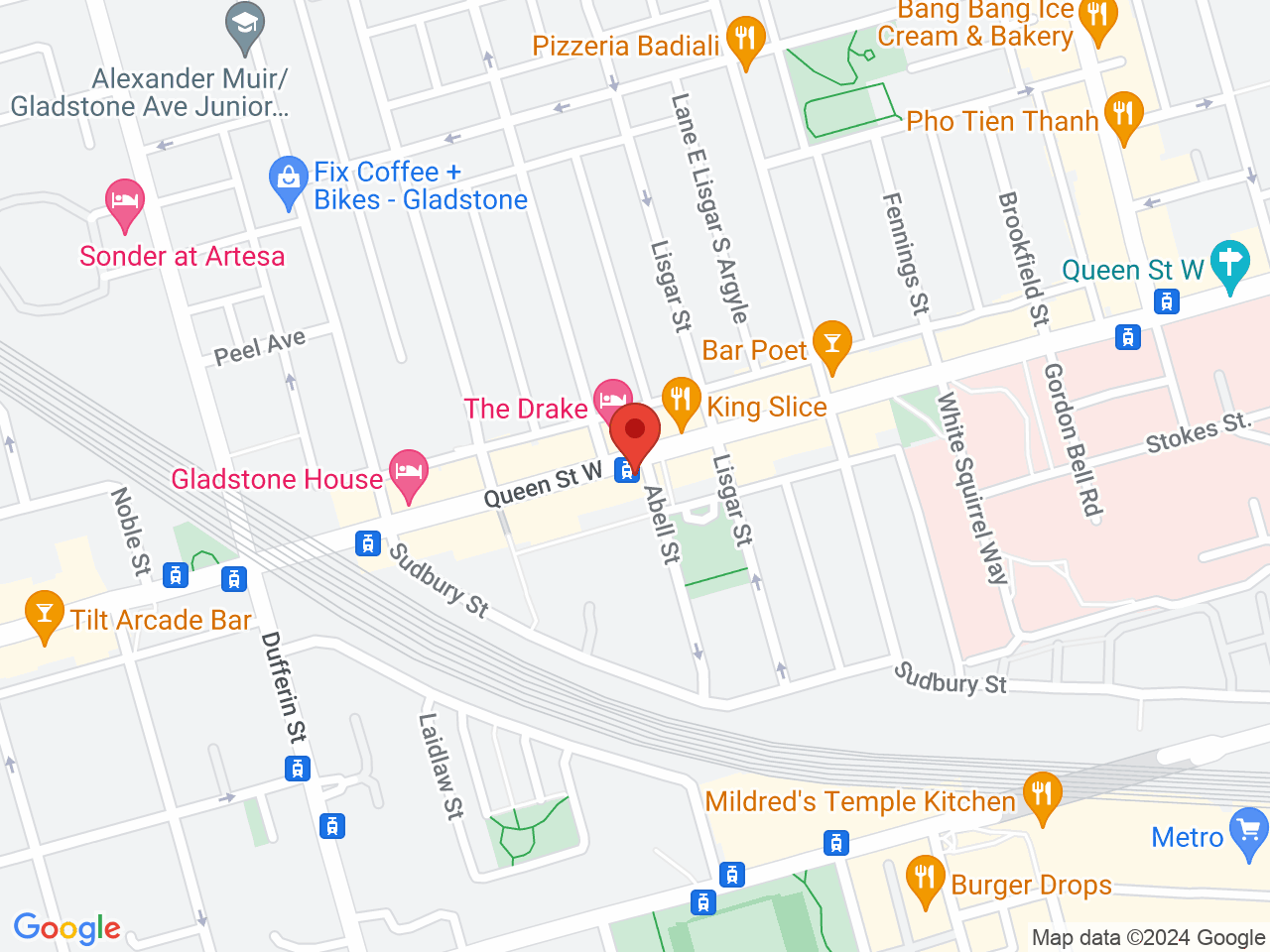 Street map for Canna Savanna, 1149 Queen St W, Toronto ON