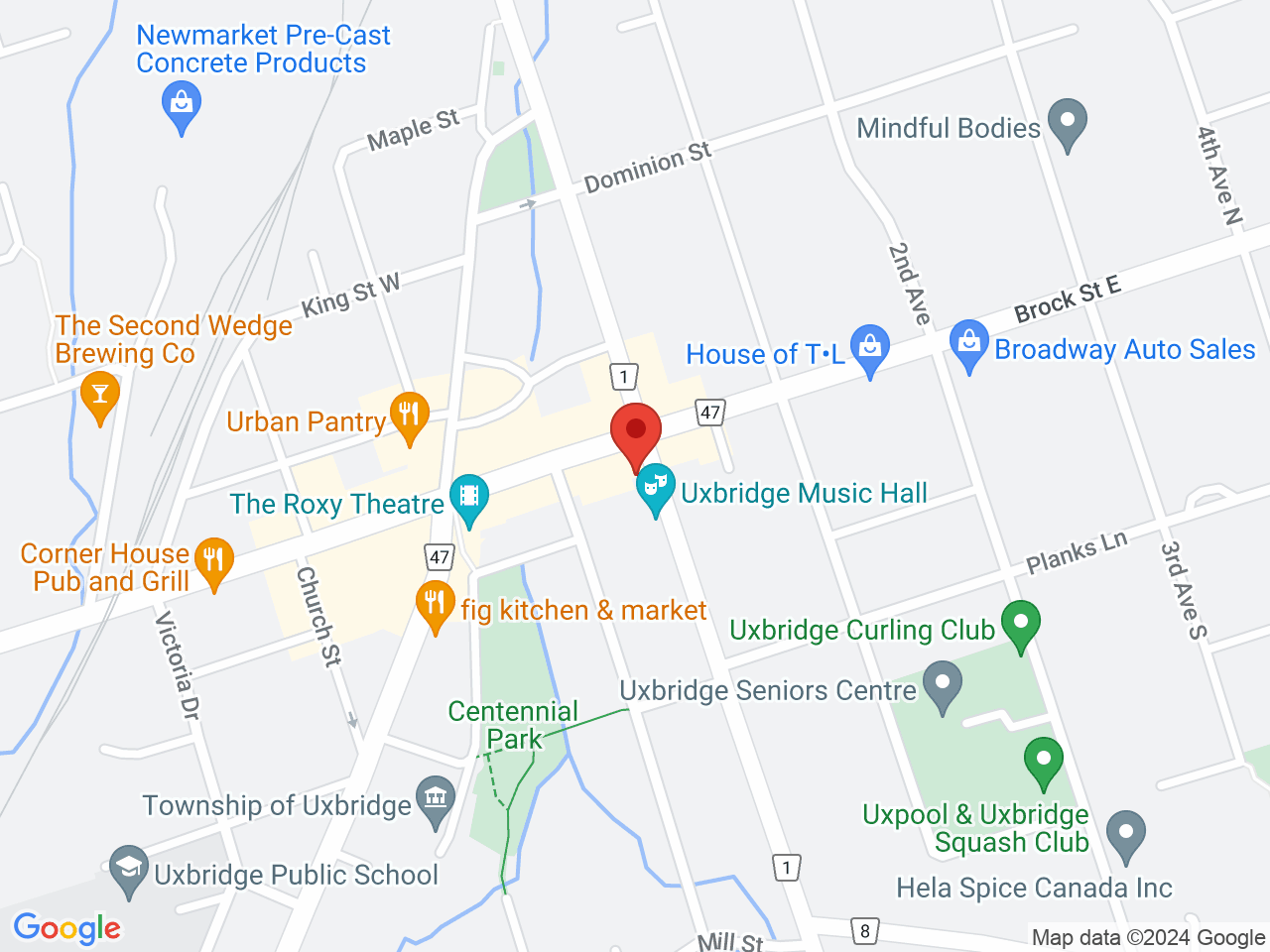 Street map for Buzzed Buds, 2 Brock St W Unit 3, Uxbridge ON