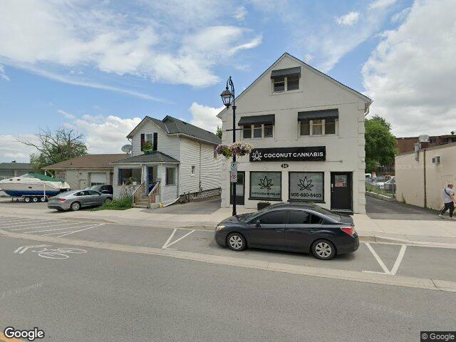 Street view for Coconut Cannabis, 50 Front St N, Thorold ON