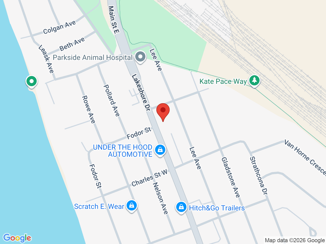 Street map for Happy Life, 42 Lakeshore Dr, North Bay ON