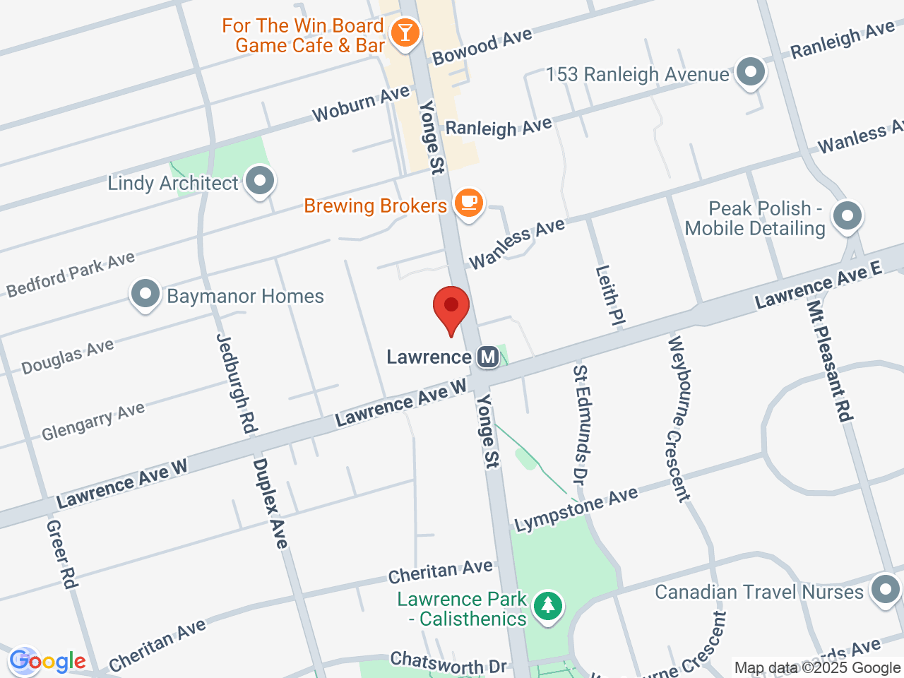 Street map for Buzzed Buds Yonge & Lawrence, 3080 Yonge St, Toronto ON