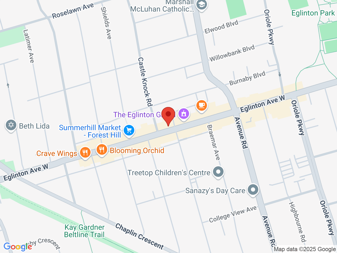 Street map for Cann6ix, 424 Eglinton Ave W, Toronto ON