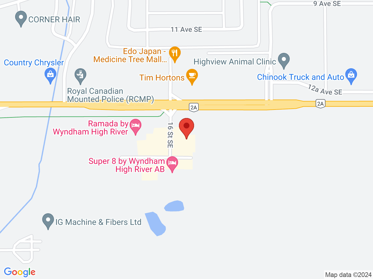 Street map for Value Buds High River, 1204C 16 St. SE, High River AB