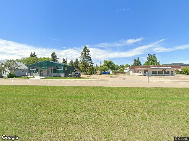 Street view for The Green Box Lacombe, 4806 Highway 2A, Lacombe AB