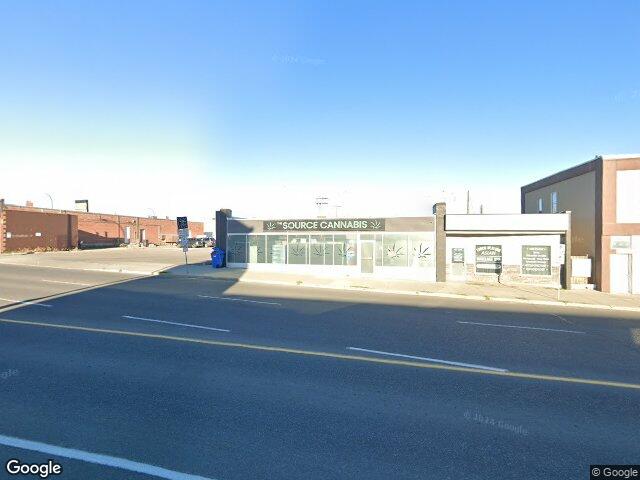 Street view for The Source Cannabis, 208 13 St. South, Lethbridge AB