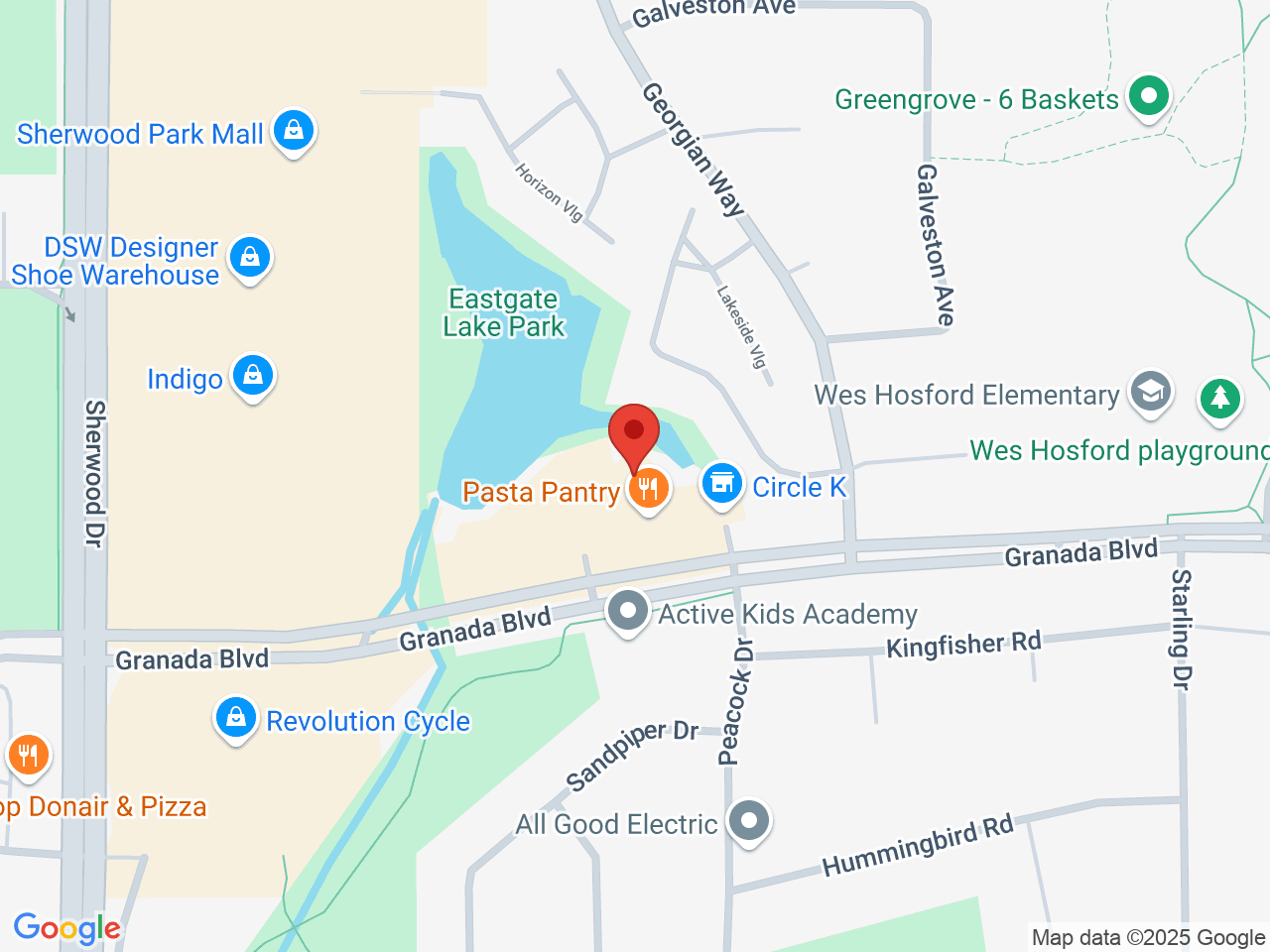 Street map for Uncle Sam's Cannabis, 301-101 Granada Blvd., Sherwood Park AB