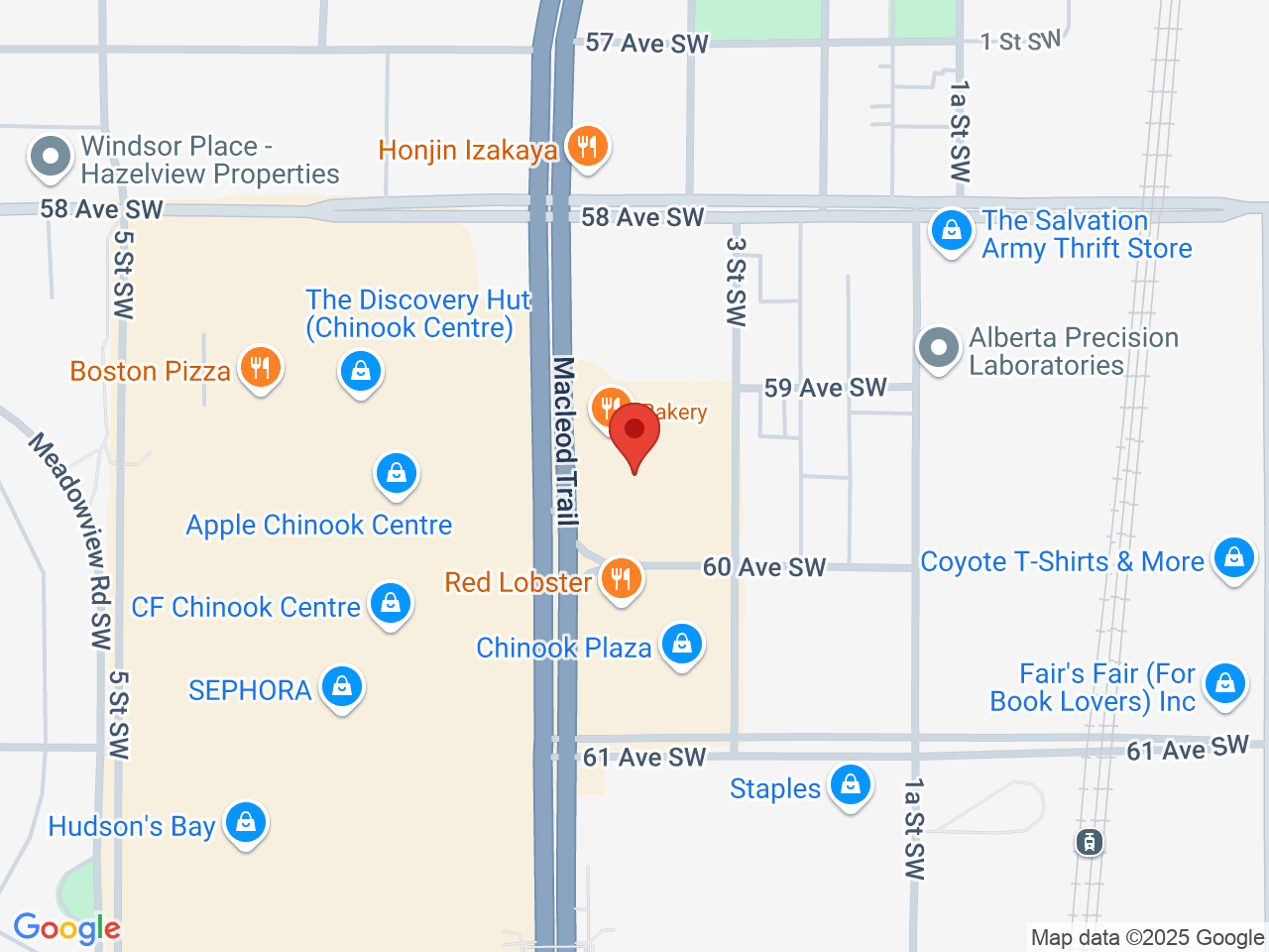 Street map for FOUR20, 6008 MacLeod Trail SW, Calgary AB