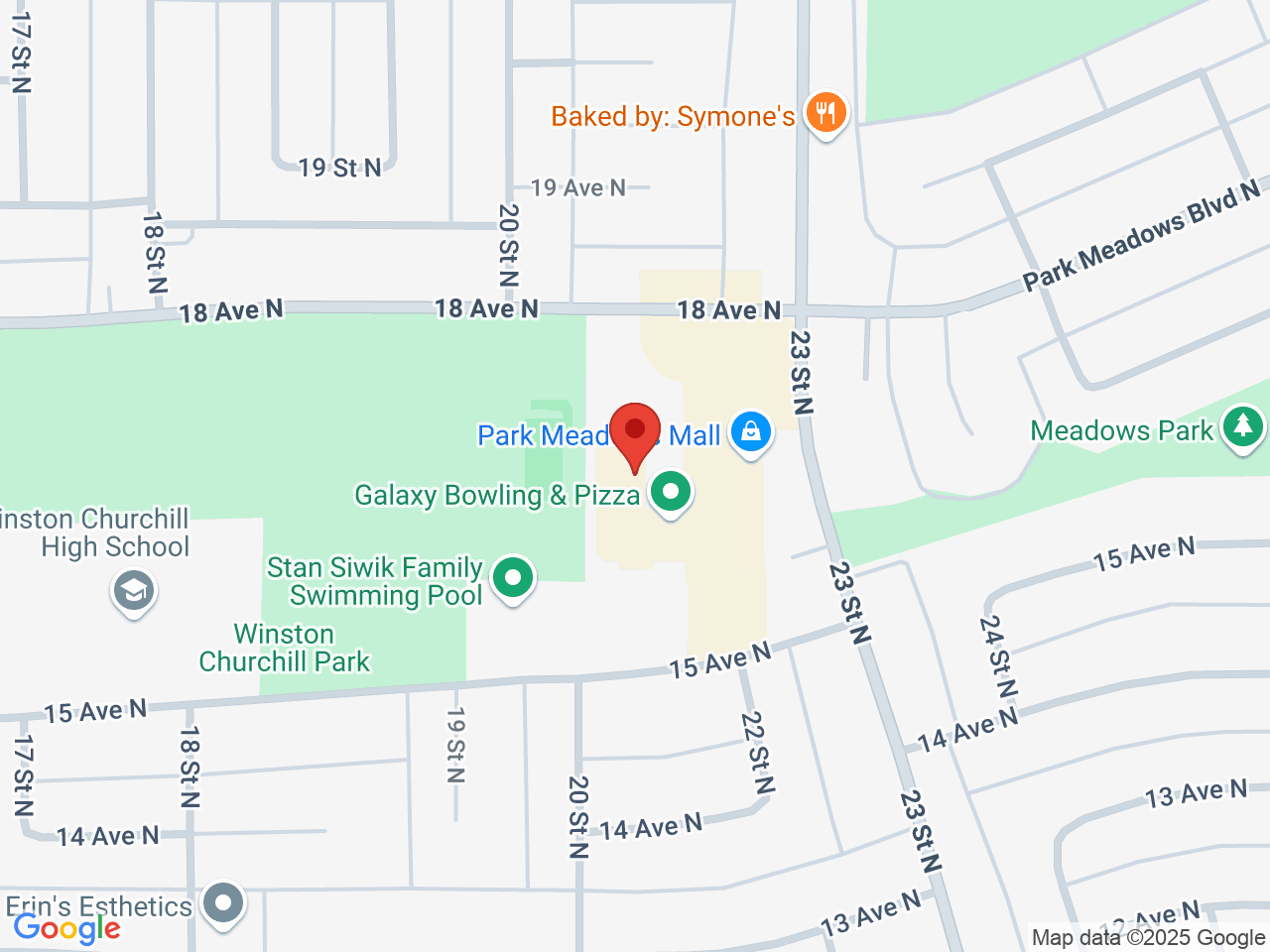 Street map for WestCan Cannabis, 9-1702 23 St. North, Lethbridge AB