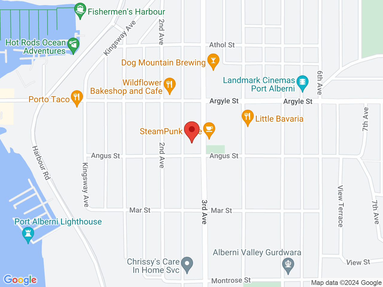 Street map for Cainan Cannabis Store, 3030 3rd Ave, Port Alberni BC