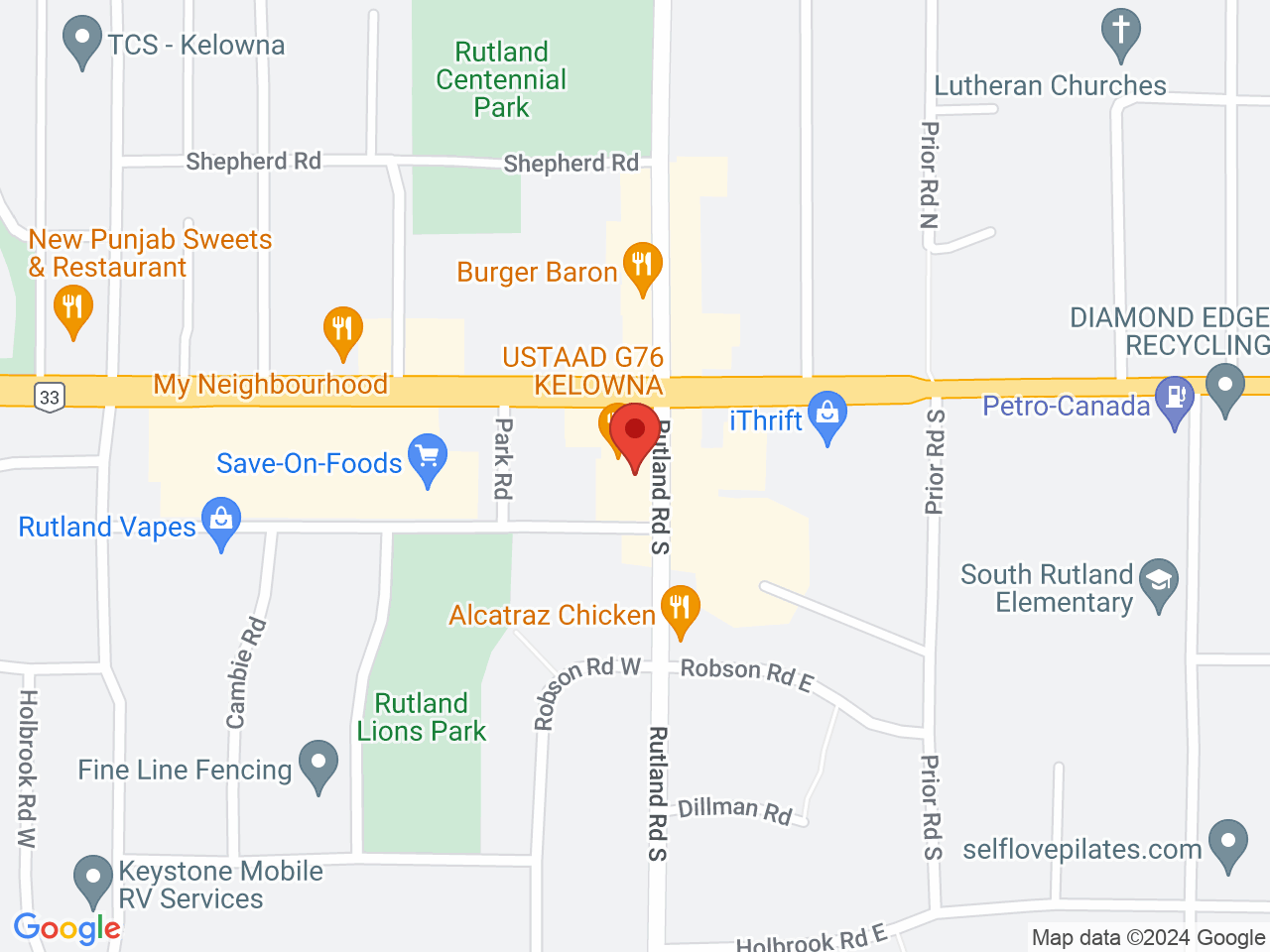 Street map for Cheeba Cheebas Premium Cannabis, 140 Rutland Rd S, Kelowna BC
