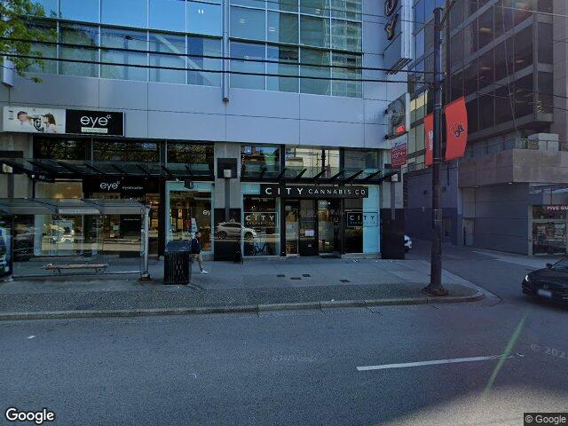 Street view for City Cannabis Co, 651 Robson, Vancouver BC