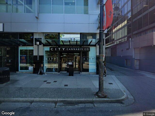 Street view for City Cannabis Co, 651 Robson, Vancouver BC