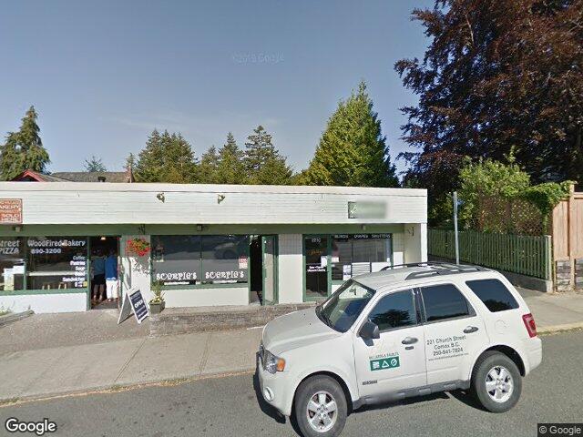 Street view for Coast Range Cannabis, 221C Church St., Comox BC