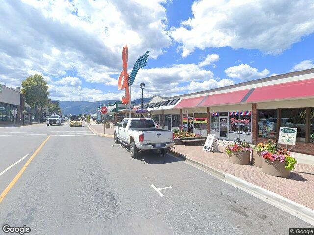 Street view for Downtown Cannabis, 111 Lakeshore Dr. NE, Salmon Arm BC