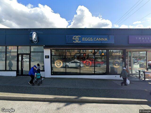 Street view for Eggs Canna Hastings, 2406 East Hastings St., Vancouver BC