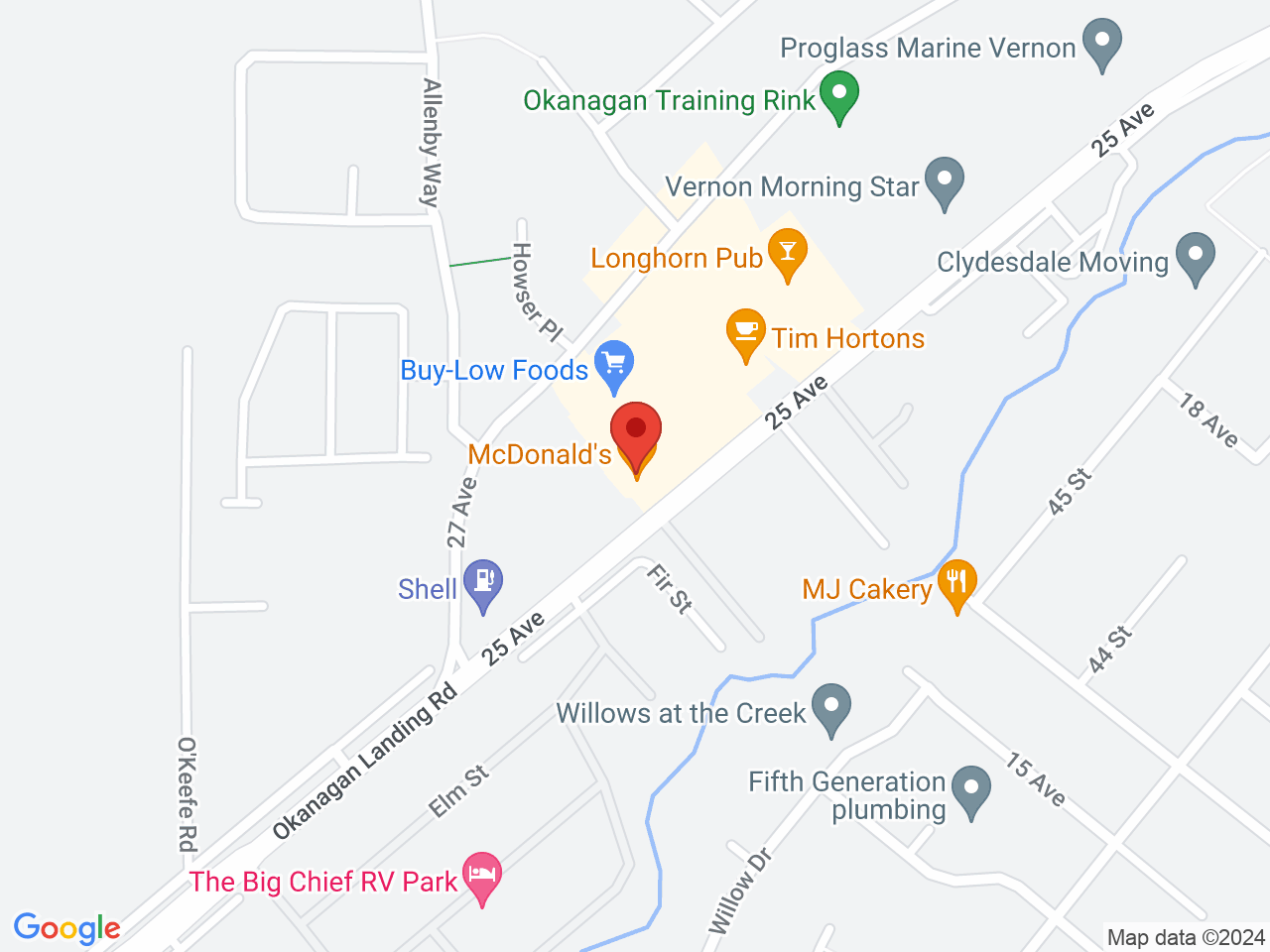Street map for Flora Cannabis, 5301 25th Ave., Vernon BC