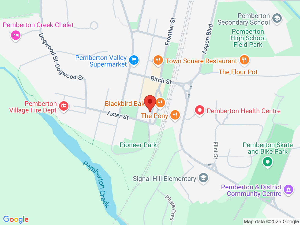 Street map for GP Cannabis Store, 7423 Frontier St, Pemberton BC