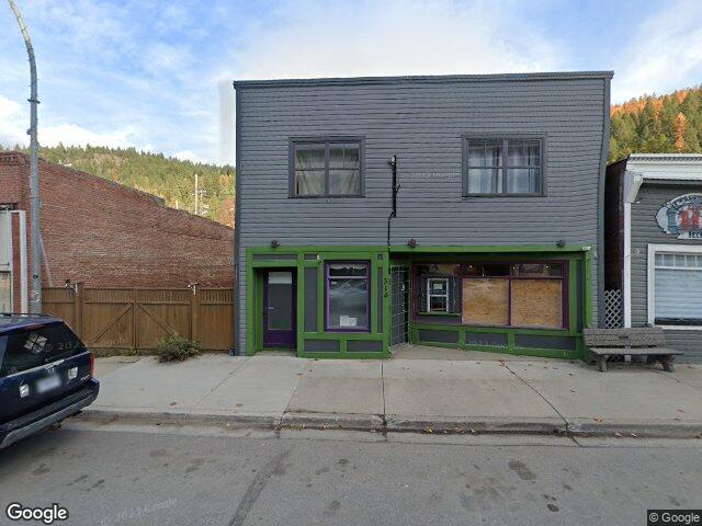 Street view for Baggy's Cannabis Store, 314 S Copper Ave, Greenwood BC