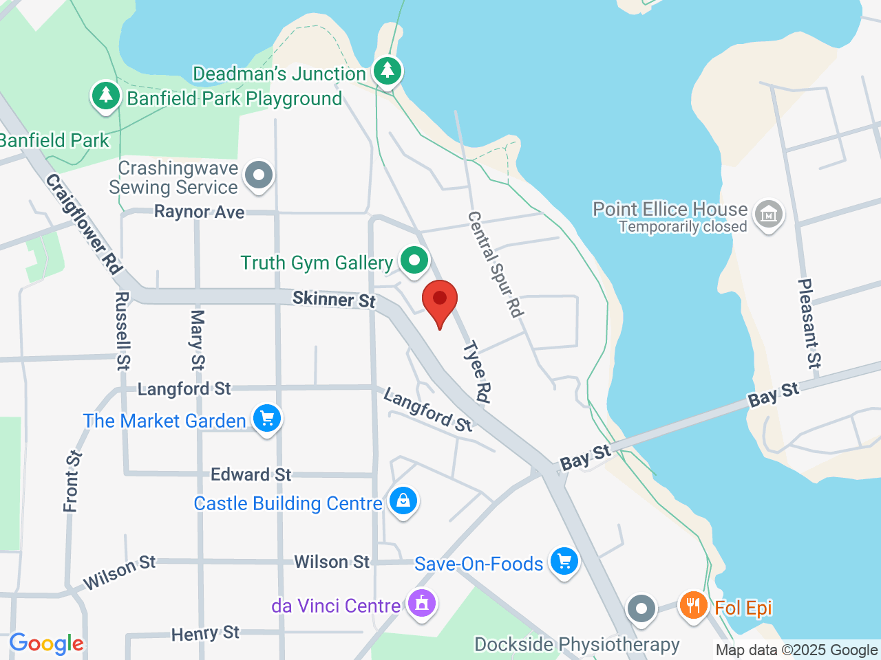 Street map for High5 Cannabis Victoria, 732 Tyee Rd, Victoria BC