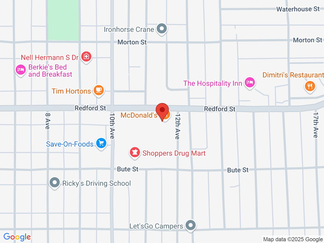 Street map for Hive Cannabis Port Alberni, 4152 Redford St., Port Alberni BC