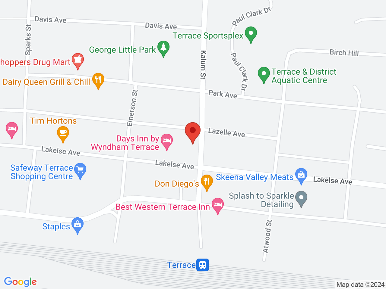 Street map for Hive Cannabis Terrace, 3227 Kalum St., Terrace BC