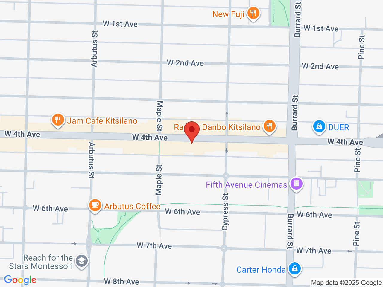 Street map for Value Buds 4th Ave, 1952 W 4th Ave, Vancouver BC