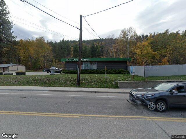 Street view for Kootenay Cannabis, 1306 Columbia Ave, Castlegar BC