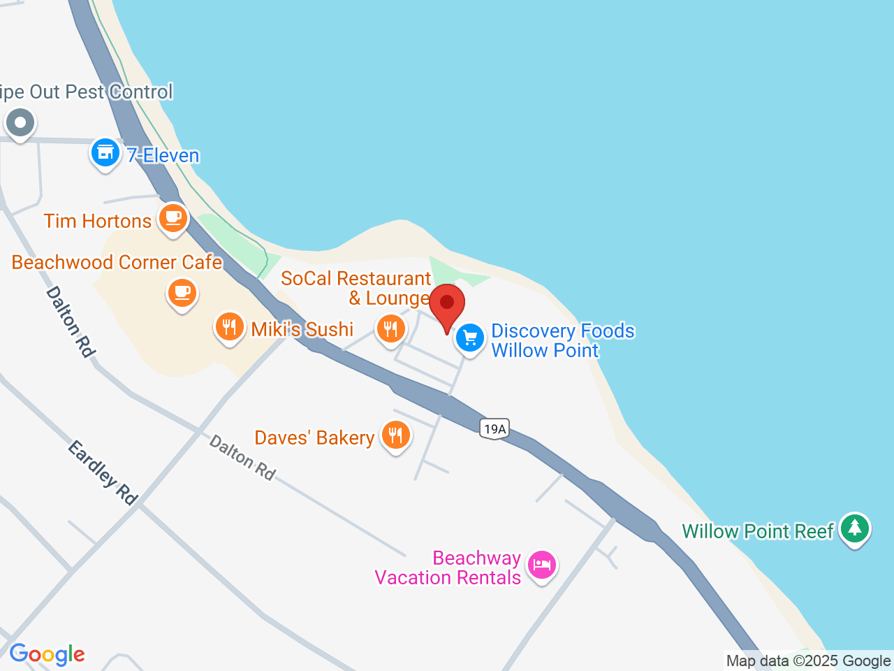 Street map for Greenstar Cannabis Company, 4-2253 South Island Highway, Campbell River BC