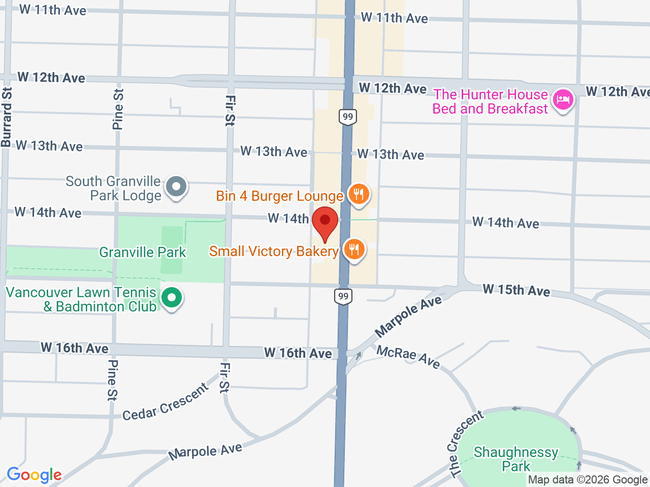 Street map for Muse Cannabis Vancouver, 3039 Granville St., Vancouver BC