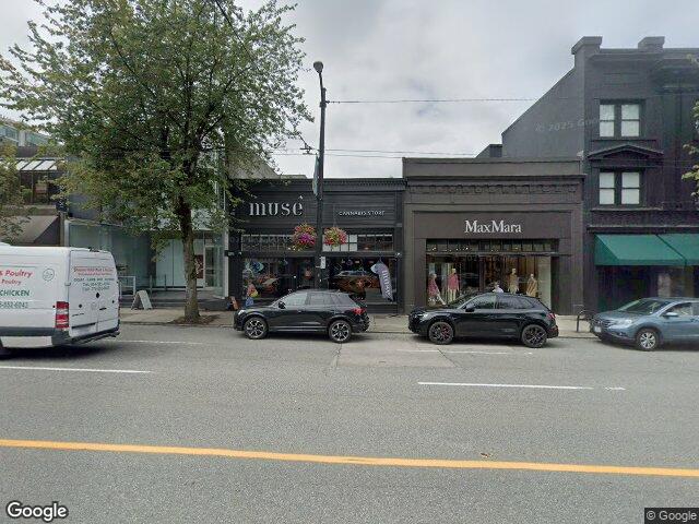 Street view for Muse Cannabis Vancouver, 3039 Granville St., Vancouver BC
