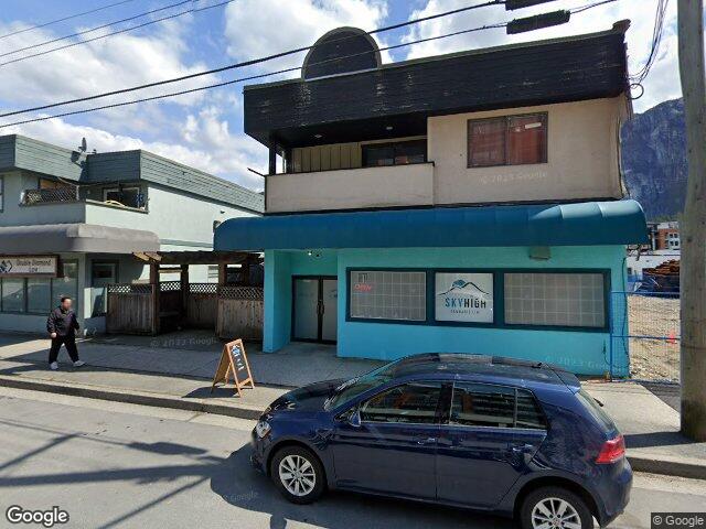 Street view for Sky High Cannabis Ltd., 38054 Second Ave., Squamish BC