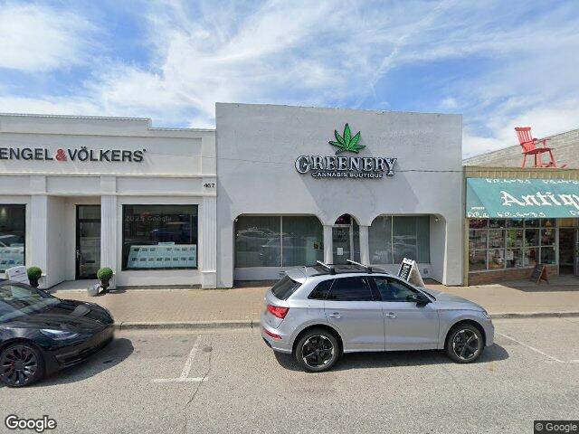 Street view for Greenery Cannabis Boutique, 465 Main St., Penticton BC