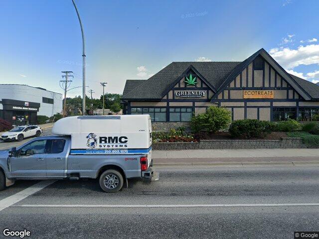 Street view for Greenery Cannabis Boutique, 2-190 Trans Canada Hwy NE, Salmon Arm BC