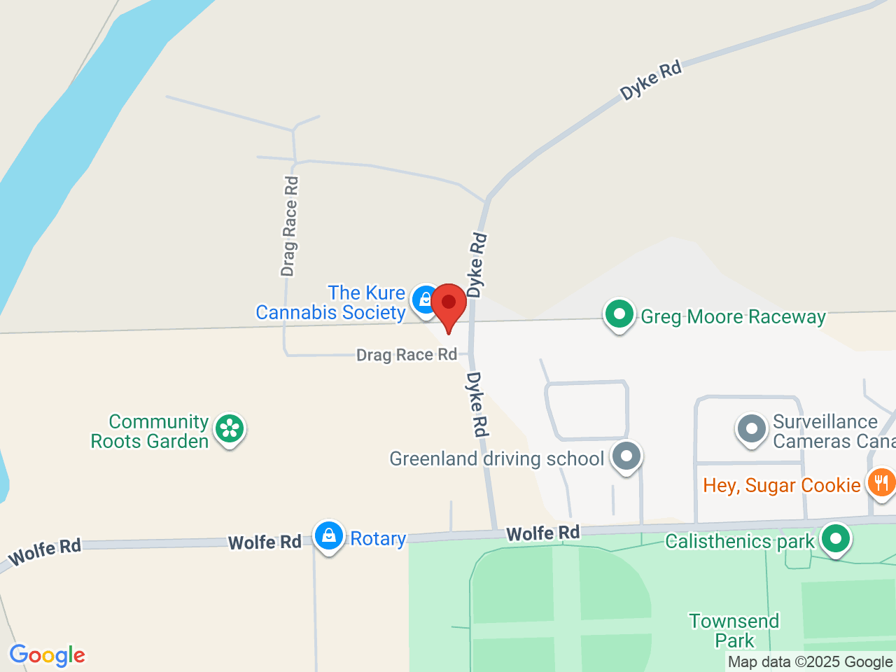 Street map for The Kure Cannabis Society, 137F Dyke Rd, Chilliwack BC