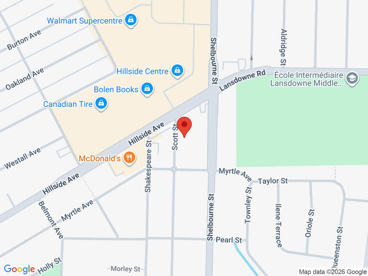 Street map for The Original FARM Hillside, 3055A Scott St, Victoria BC