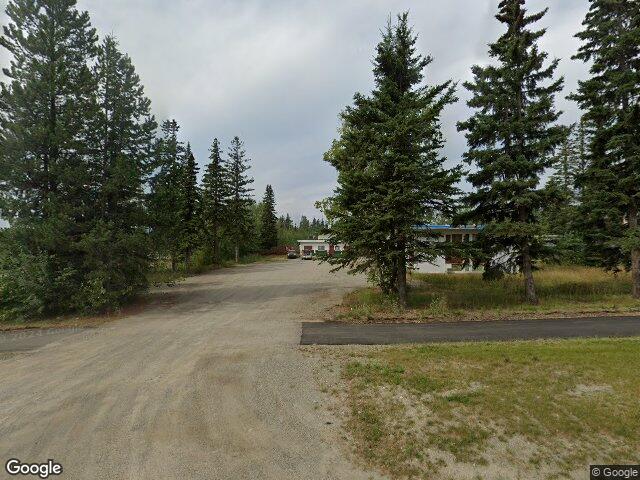 Street view for Tony's Headshop and Cannabis Retail, 120 Mackenzie Blvd, Mackenzie BC