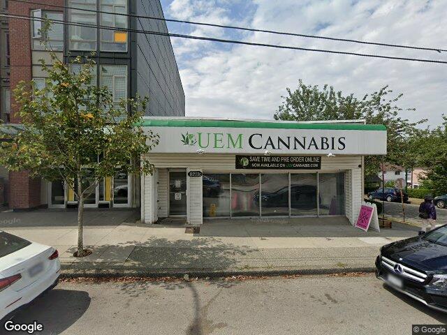 Street view for UEM Cannabis, 1605 Renfrew St, Vancouver BC