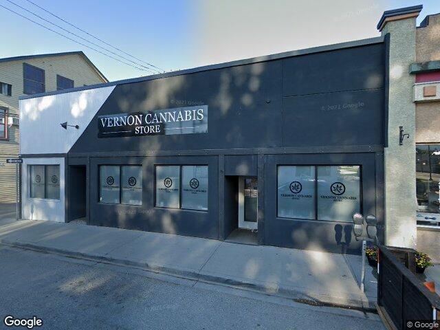Street view for Vernon Cannabis Store, 3004 31st St, Vernon BC