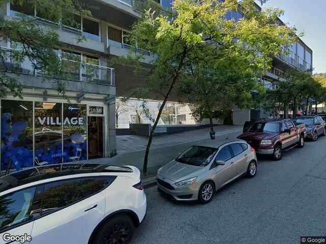 Street view for Village Bloomery, 1538 W 2nd Ave, Vancouver BC