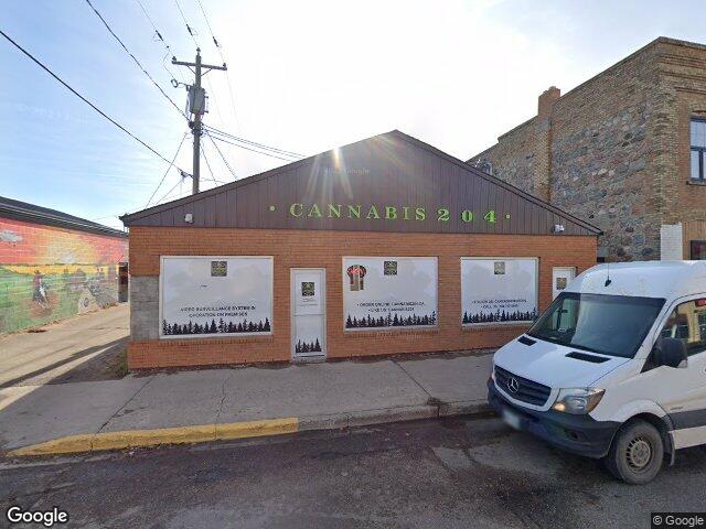 Street view for Cannabis 204, 163 Nelson St. West, Virden MB