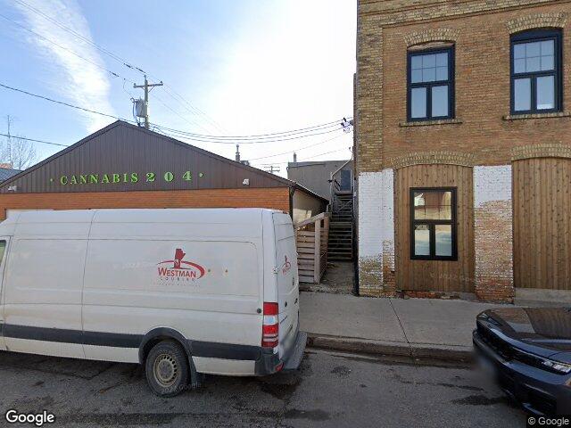 Street view for Cannabis 204, 163 Nelson St. West, Virden MB