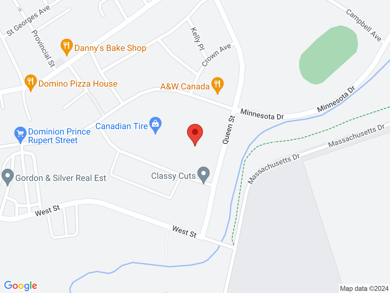 Street map for C-Shop Stephenville, 62 Prince Rupert Dr., Stephenville NL