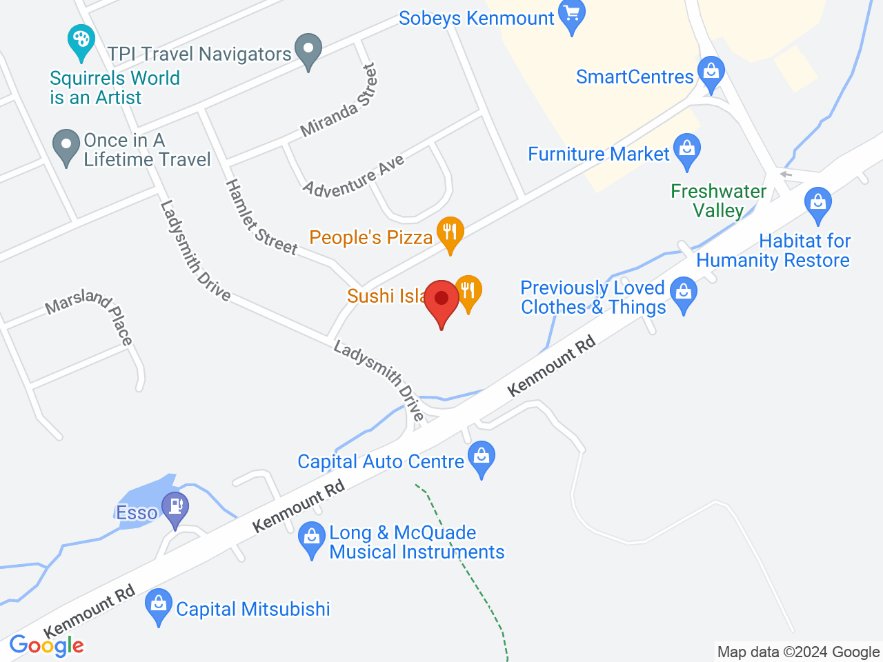 Street map for The Herbal Centre, 394 Kenmount Rd., St John's NL