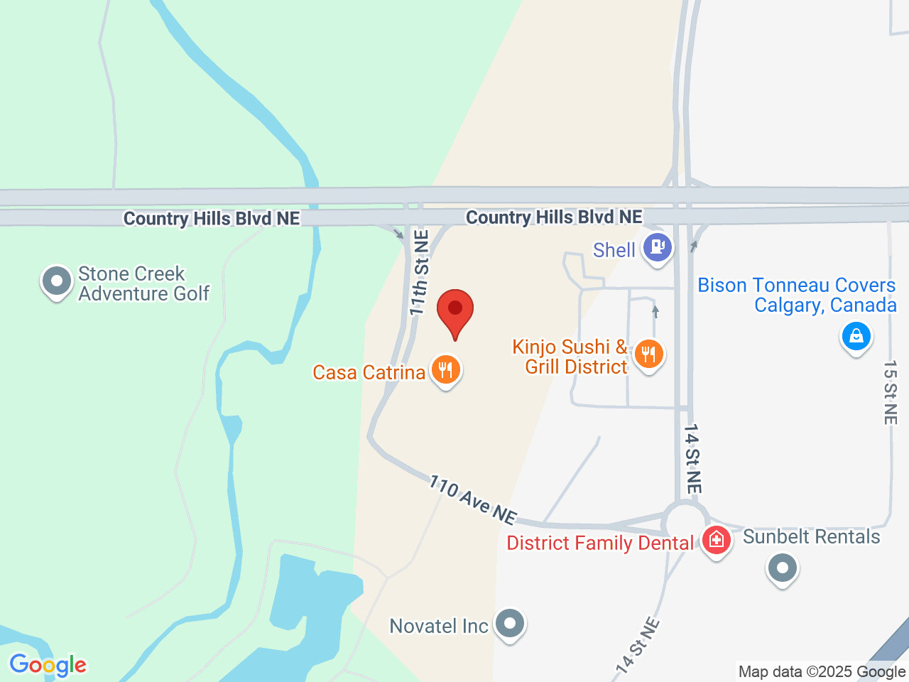 Street map for Canna Cabana District, 11130 11th St NE, Calgary AB